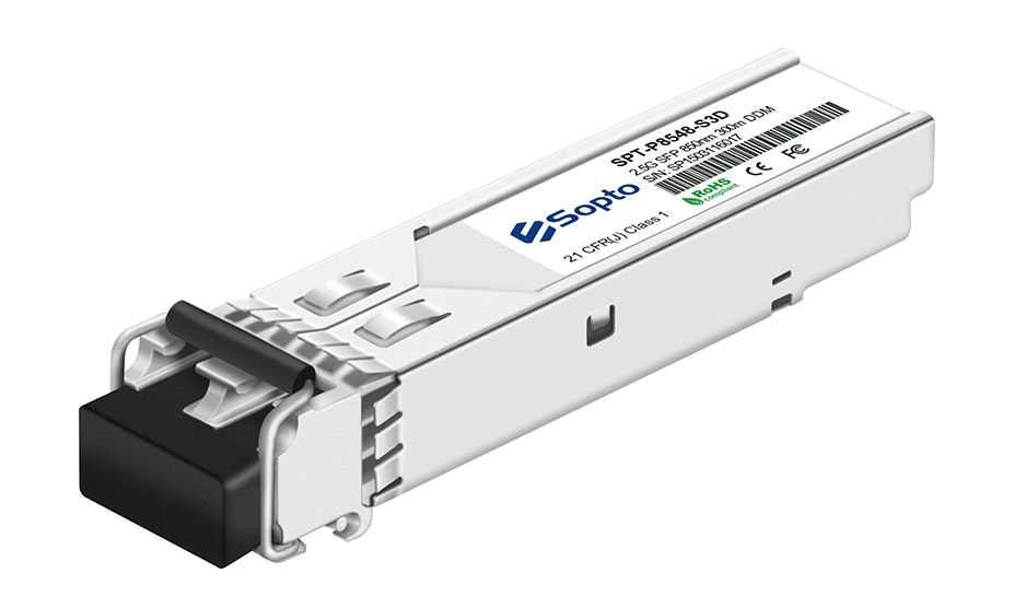 Transceiver SFP 850nm 2.5G 500m LC Interface with DDM Industrial Temperature 