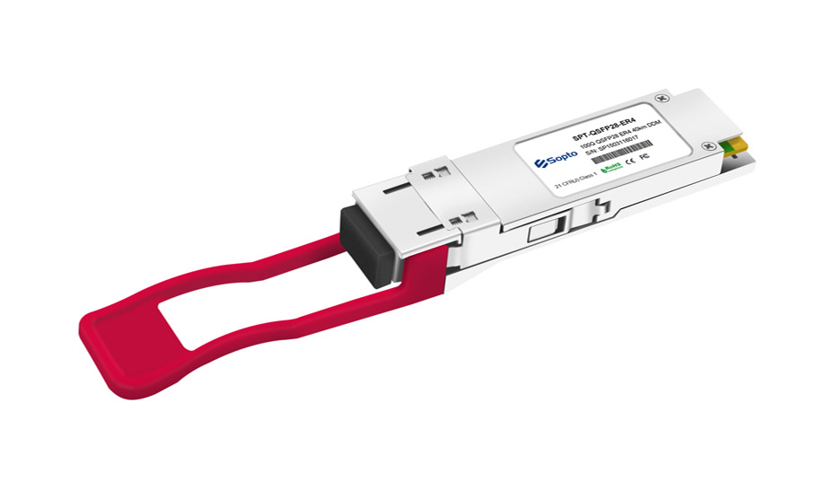 Transceiver QSFP28  1295.56nm/1300.05nm/1304.58nm/1309.14nm(LAN WDM) 100G 40km LC Interface with DDM Extended Temperature -20°-85°