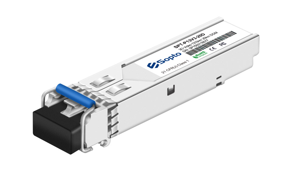 Transceiver SFP 1310nm Video 3G SDI 80km LC Interface with DDM Commercial Temperature 　 