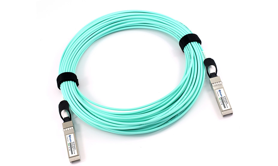 High-speed Cable Active Optical Cable 10G SFP+ to SFP+ 1M 3.0mm PVC Commercial Temperature 