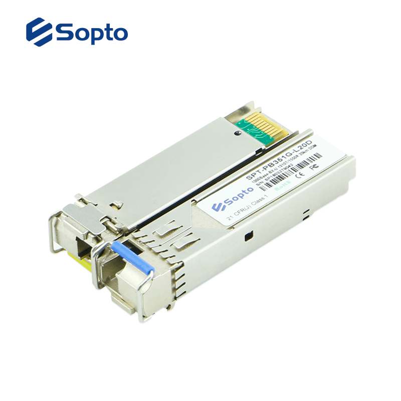 Transceiver SFP BIDI 1310nmTx/1550nmRx 1.25G 60km SC Interface with DDM Commercial Temperature